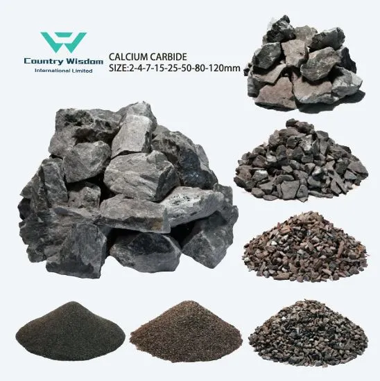 Manufacturer Calcium Carbide China 50-80 / 15-25 / 25-50 / 80-120 / 7-15 / 4-7mm