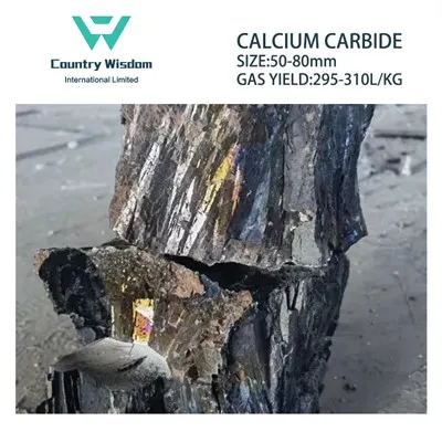 Vysoce kvalitní karbid vápníku 100 kg válec 50-80 mm