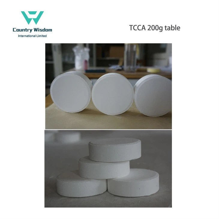 Trichloroisocyanuric Acid (TCCA) 90% 200g Tablet For Swimming Pool